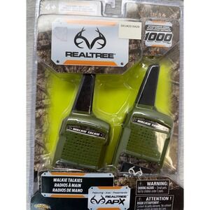 Realtree APX Walkie Talkies 1000ft Range Two Way Radios Green NKOK New